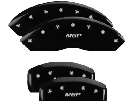 MGP 4 Caliper Covers Engraved Front & Rear MGP Black Finish Silver Characters 2018 Kia Optima Sale