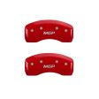 MGP 4 Caliper Covers Engraved Front & Rear MGP Red finish silver ch Supply