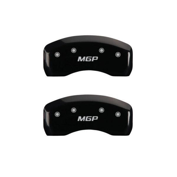 MGP 4 Caliper Covers Engraved Front & Rear MGP Black finish silver ch Sale