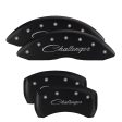 MGP 4 Caliper Covers Engraved Front & Rear With stripes Avenger Black finish silver ch on Sale