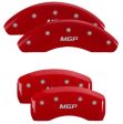 MGP 4 Caliper Covers Engraved Front & Rear MGP Red Finish Silver Characters 2017 Kia Optima For Discount