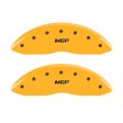 MGP 4 Caliper Covers Engraved Front & Rear MGP Yellow finish black ch For Sale