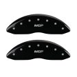 MGP 4 Caliper Covers Engraved Front & Rear MGP Black finish silver ch on Sale