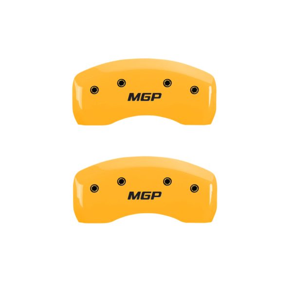 MGP 4 Caliper Covers Engraved Front & Rear MGP Black finish silver ch Sale