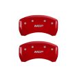 MGP 4 Caliper Covers Engraved Front & Rear MGP Red finish silver ch Online