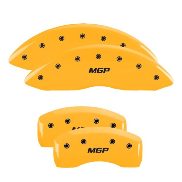 MGP 4 Caliper Covers Engraved Front & Rear MGP Yellow Finish Black Characters 2019 Kia Optima Sale