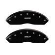 MGP 4 Caliper Covers Engraved Front & Rear MGP Black finish silver ch Sale