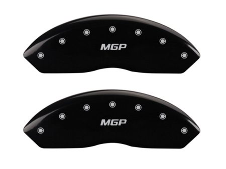 MGP 4 Caliper Covers Engraved Front & Rear MGP Black finish silver ch Sale