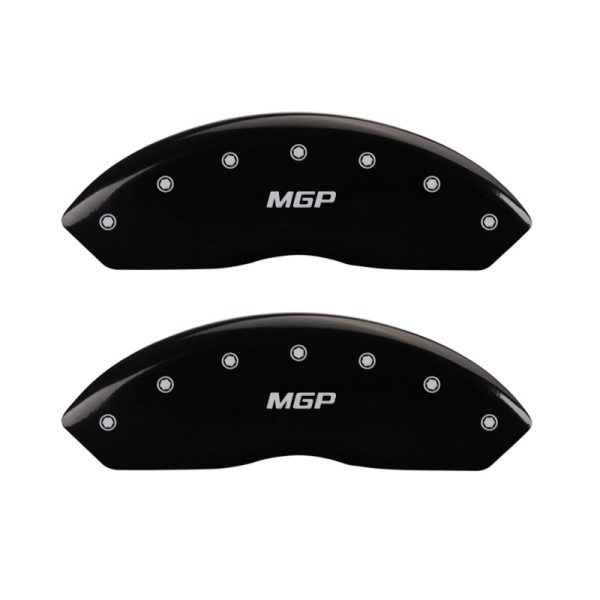 MGP 4 Caliper Covers Engraved Front & Rear MGP Black finish silver ch Sale