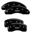 MGP 4 Caliper Covers Engraved Front & Rear MGP Black Finish Silver Characters 2017 Kia Optima Online now