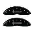 MGP 4 Caliper Covers Engraved Front Lincoln Engraved Rear Star logo Black finish silver ch Fashion