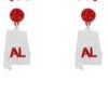 Acrylic state of Alabama dangle earring For Sale