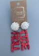 Cut out Roll Tide glitter earrings Online