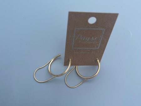 Drop Hoop Metal Earrings Sale