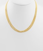 7 strand snake chain necklace Online Hot Sale