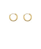 14mm gold plated stainless steel hoops Discount