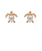 Turtle pearl earrings Sale