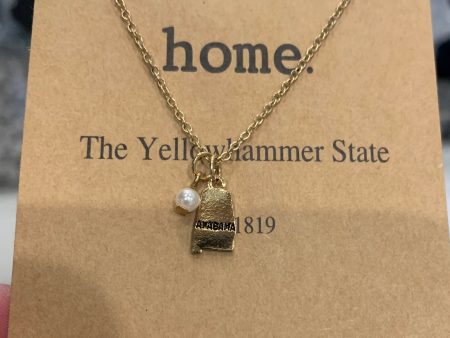 State of AL pendant w pearl For Cheap