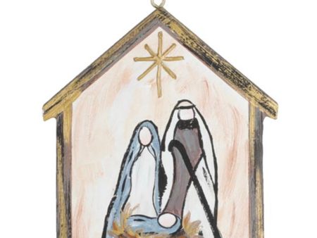 Hand painted on wood Nativity scene Fashion