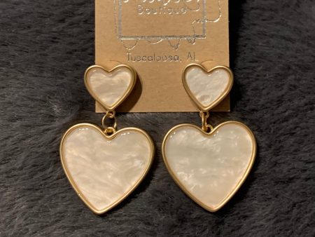 White shell double hearts Hot on Sale