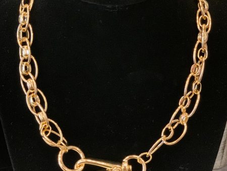 Tension clasp double gold choker Hot on Sale